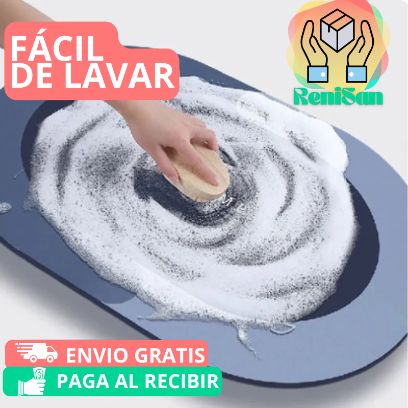 Alfombra tapete secado rapido -💧 No más pisos mojados