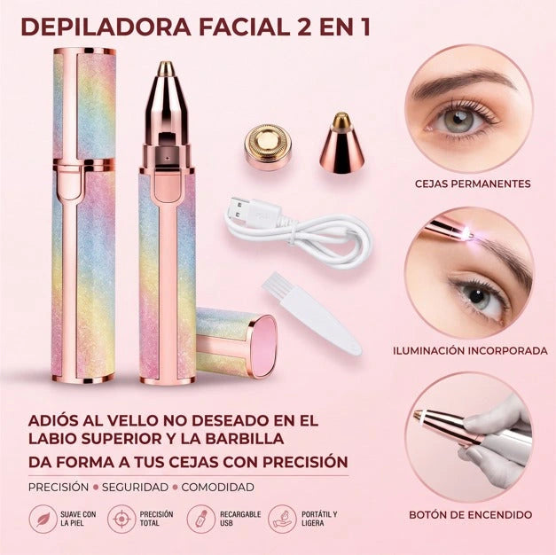 GlamTouch™ - Depilación facial precisa en minutos