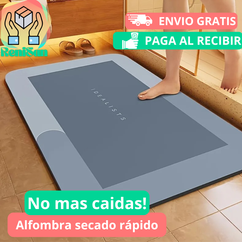 Alfombra tapete secado rapido -💧 No más pisos mojados
