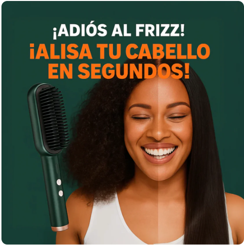 Cepillo Alisador 2 en 1 ✨ Alisado perfecto en minutos
